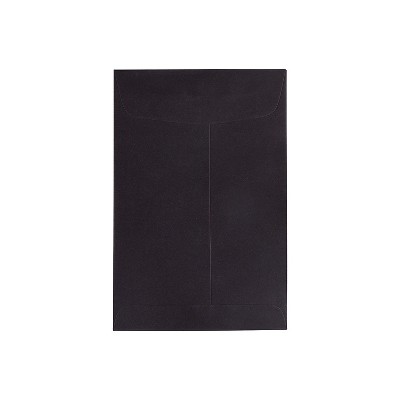 JAM Paper 6 x 9 Open End Catalog Envelopes Black 88095
