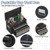 Huxxion 2-in-1 Rolling Tool Box, Large Capacity 6-Drawer Tool Box with Key and Wheels, Tool Chest for Repair Shop, Warehouse, Garage - 3 of 4