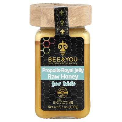 Bee & You Raw Honey, Propolis Royal Jelly, For Kids, 6.7 oz (190 g)