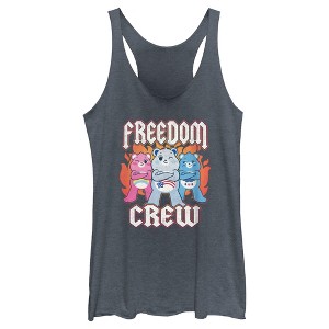 Women's Care Bears Freedom Crew Racerback Tank Top - 1 of 4