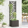 vidaXL Raised Bed Mocha Plastic Large Planters Garden Raised Bed - 3 of 4