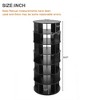 23.6'' Rotating 7-Tier Shoe Rack, 5-Grid Layer Tower, 360� Spin Organizer for Entryway & Living Room - 3 of 3