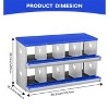 Chicken Nesting Boxes, Two-Tier Metal Chicken Egg Laying Box,Large Vented Holes for Egg Collection - 3 of 4