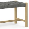 TiramisuBest Gold Bedroom Bench - Champagne Solid Wood & MDF Entryway, 54x18x19 Inches - 4 of 4