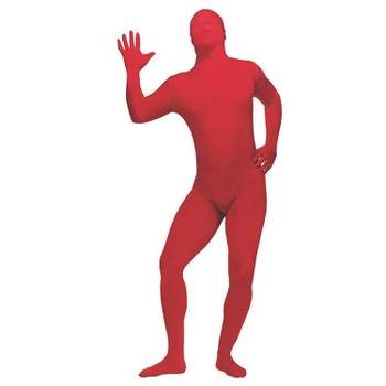 Halloween Express Men's Skin Suit Halloween Costume - Size One Size Fits Most - Red