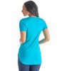 Womens V Neck Criss Cross Neckline T Shirt Tunic Top - 24seven Comfort Apparel™ - 3 of 4