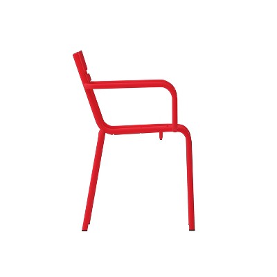 Nash Red Steel Indoor-Outdoor Stackable Dining Chairs, Set of 2