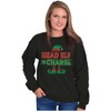 Xmas Christmas Head Elf In Charge Sweatshirt for Men or Women Brisco Brands - 3 of 4