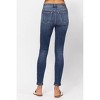 Women's Mid Rise Classic Skinny Jeans Medium Wash - Judy Blue - 2 of 3