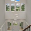 BAOURE 12-Light Modern Gold Led Chandelier Dimmable Lotus Leaf LED Chandelier for High Ceiling, 118in Long Staircase Spiral Pendant Lights for Foyer - 3 of 4