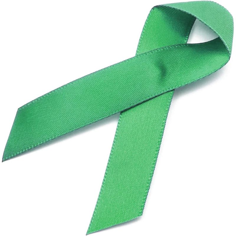 Bright Creations 50 Pack Green Satin Awareness Ribbons with Clutch Pins, 3.5 in, 3 of 7