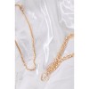 Slickblue Sailor Moon-Inspired Gold Chain Jewelry Set, Pearl Heart Pendant, Layered Necklace, 15.5" & 20" - 4 of 4