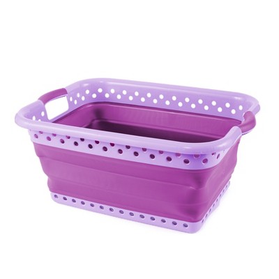 Lakeside Easy to Store Large Plastic Collapsible Laundry Basket