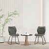 Dining Chair Set Of 2,PU Leather Dining Chair With High-Density Sponge,Armless Chairs,Kitchen Chairs For Dining Room-Cuddlewood - 2 of 4