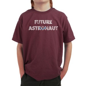 LA Pop Art Future Astronaut - Boy's Word Art T-Shirt - 1 of 4