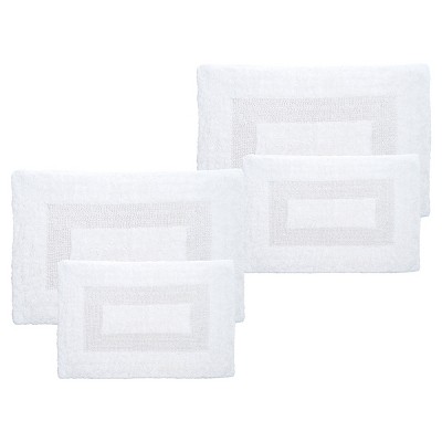 Lavish Home 2pc 60x24 Cotton Bath Rug Set, White : Target