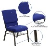 Emma and Oliver 18.5"W Church/Reception Guest Chair with Book Rack - 3 of 4