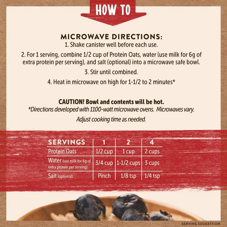 Kodiak Protein-Packed Oatmeal - 16oz, 6 of 8