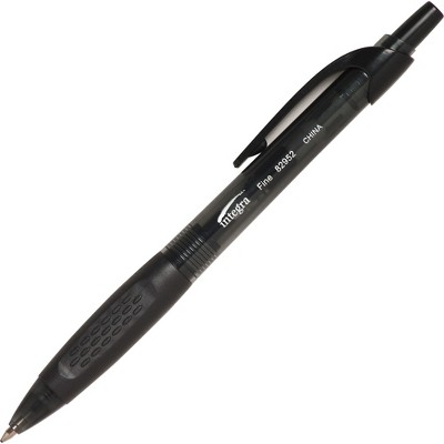 Integra Ballpoint Pen Retractable Fine Point Black Barrel/Ink 82952