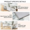 NicBex 31.4 Inch Square Coffee Table with Imitation Marble Tabletop and Srorage Box for Living Room,Bedroom - 4 of 4
