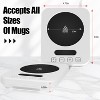 FAAYFIAN Coffee Mug Warmer for Desk with Temp Display, 9 Temp Settings & 8H Timer, 5.2" Large Heating Plate Cup Warmer for Coffee & Tea - 2 of 4