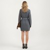Anna-Kaci Women's Long Sleeve Knit Sweater Dress with Waist Tie Belt and Ribbed Texture - 4 of 4