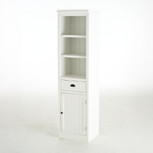 Dexmalle 75'' Freestanding Display Book Shelf with File Drawer,,Living Room - 1 of 4