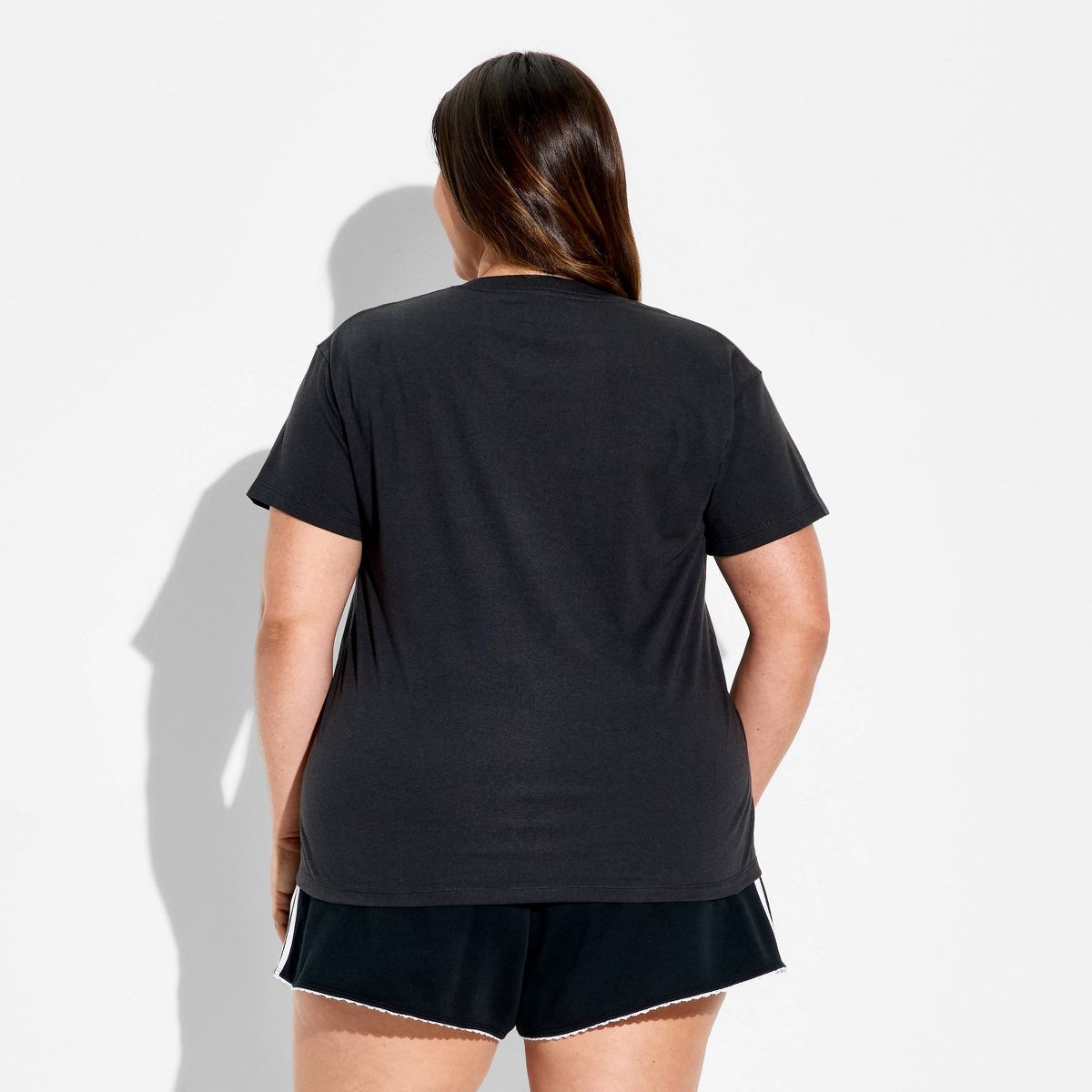 Women's Snoopy Bow Short Sleeve Graphic T-Shirt - Black - thumbnail 6