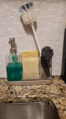 Oxo Soap Dispensing Sponge Holder Black : Target