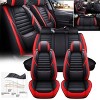 GOTGELIF PU Leather Car Seat Covers Set Universal Fit for 5 Seats, Waterproof & Non-Slip - 4 of 4