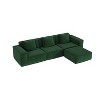 Whisen Modular Sofa Bed - Oversized, Convertible, Soft Corduroy Cloud Velvet Fabric, Two Person Combination - 4 of 4