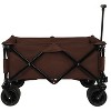 CAVINAS Utility Park Garden Wagon Cart, Shopping Cart Garden Cart with Wheels, Outdoor Picnic Wagon for Camping, Shopping - 2 of 4