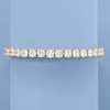 Ross-Simons 23.00 ct. t.w. CZ Tennis Bracelet in 18kt Gold Over Sterling - 3 of 4