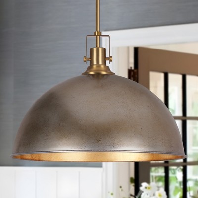 LamQee 1-Light Large Pendant Light Kitchen Island, Farmhouse Modern Dome Pendant Light Fixtures Ceiling Hanging Lighting Chandelier