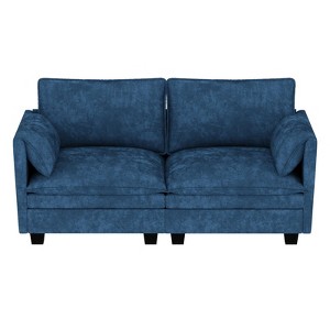 Christopher Knight Home Meroy Mid Century Modern 74.27'' Loveseat Sofa with Side Pocket - 1 of 4