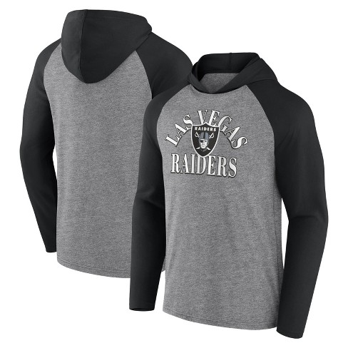 Nfl Las Vegas Raiders Men's Gray Full Back Run Long Sleeve Lightweight  Hooded Sweatshirt : Target