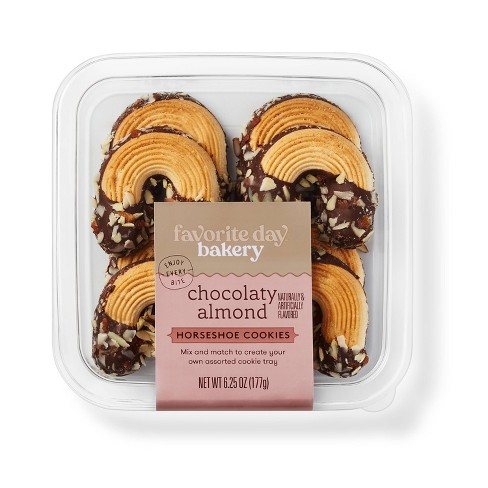 Chocolaty Almond Horseshoe Cookies - 6.25oz - Favorite Day™ - image 1 of 3