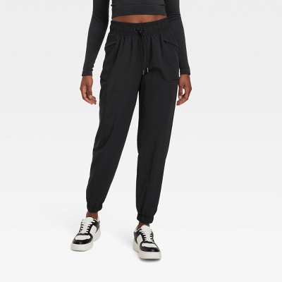 Women's Lined Winter Woven Joggers - All In Motion™ Black Xs