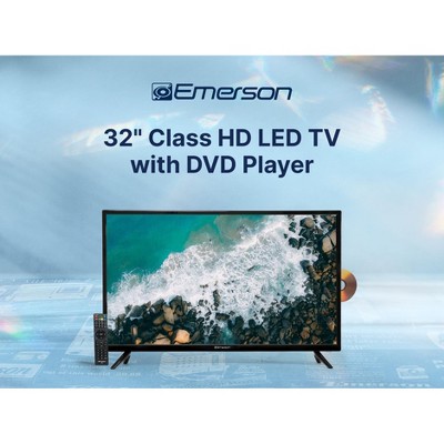 Emerson ETD-3250 32-inch Class HD LED Television with DVD Player, Black