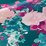 teal watercolor bouquet