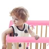 LISM 3PCS Crib Rail Covers Teething Edge & Corner Guard Coverage Straps for Full Size Crib - 4 of 4