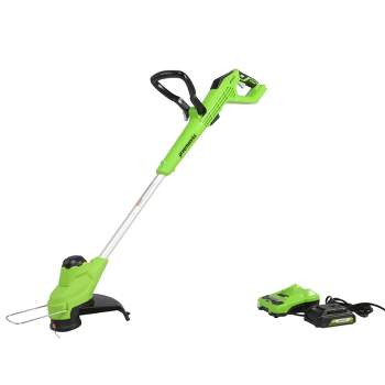 Greenworks POWERALL 13" 24V Cordless Brushless String Trimmer Edger with 4.0Ah Battery & Charger