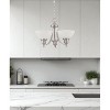 Sunset Lighting Alton 3-Light Chandelier, Faux Alabaster Glass, Chrome Finish - 2 of 3