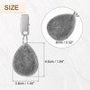 Unique Bargains Water Drop Shape Marble Tablecloth Weights with Metal Clip 8 Pcs - 2 of 4