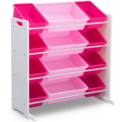 pink toy boxes storage