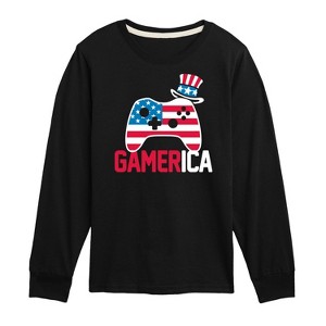 Boys' - Instant Message - Gamerica Long Sleeve Graphic T-Shirt - 1 of 4