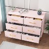 Coucheta 6-Drawer Tall Dresser - Space-Saving Chest with Soft-Close Drawers, Anti-Tip Kit, 39"W x 16"D x 29"H - 4 of 4