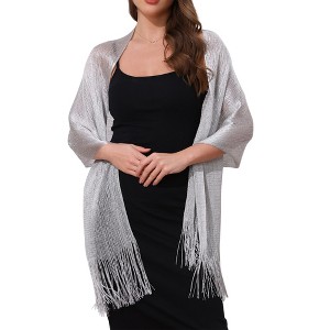 INSPIRE CHIC Women's 100% Polyester Fashion Pashmina Shawls 190 x 45 cm 1 Pc - 1 of 4