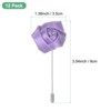 Unique Bargains Wedding Rose Men Suit Boutonnieres Lapel Pin 12 Pcs - 3 of 4
