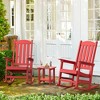 Arceso Outdoor Rocking Chair, HDPS Poly Rocking Chair, All Weather Resistant Plastic Outdoor Indoor Porch Rocker, Heavy Duty Rocker for Patio,  Garden - 4 of 4